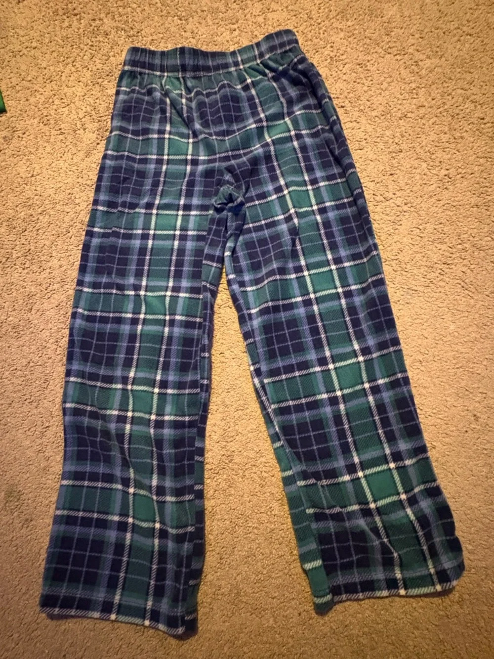 plaid sweatpants - boys 10-12